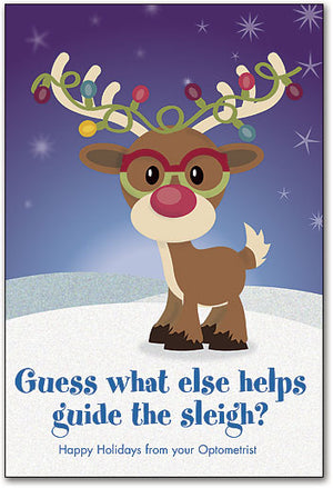 Guide The Sleigh Customisable Folding Card