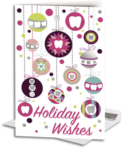 Baubles Of Teeth Premium  Folding Card