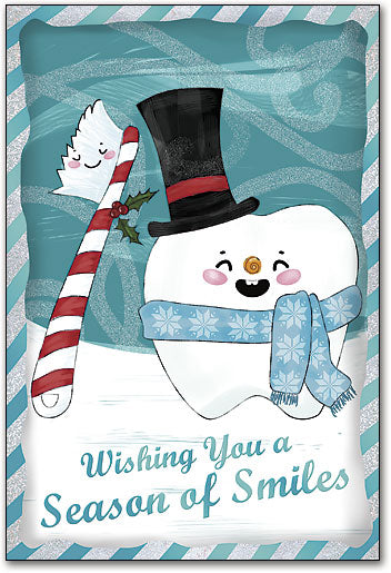 Snowman Tooth Folding Card