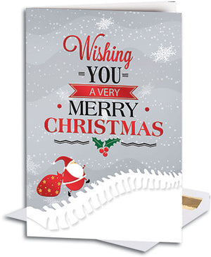 Climbing Santa Deluxe  Folding Card