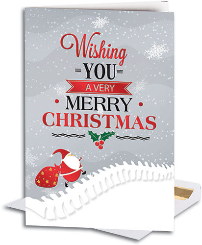 Climbing Santa Deluxe  Folding Card