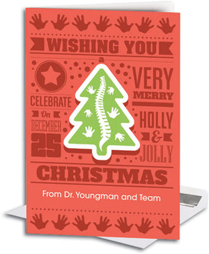 Oh Christmas Tree Customisable Large Folding Card