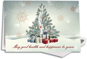 Good Health Christmas Customisable Large Folding Card