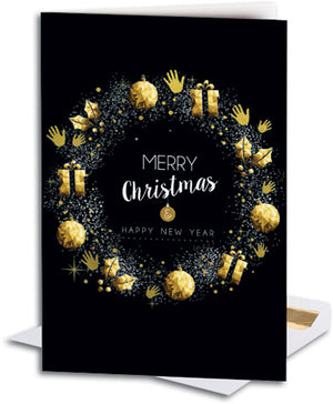 Silver and Gold Deluxe Large Folding Card