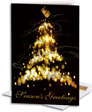 Christmas Glow Deluxe Large Folding Card