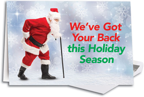 Straighten Up Santa Folding Card