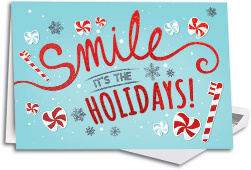 Peppermint Smile Folding Card