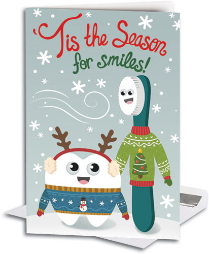 Ugly Sweater Smiles Deluxe Folding Card