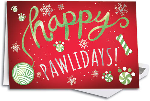 Peppermint Paws Folding Card