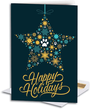 Star Paws Ornament Folding Card