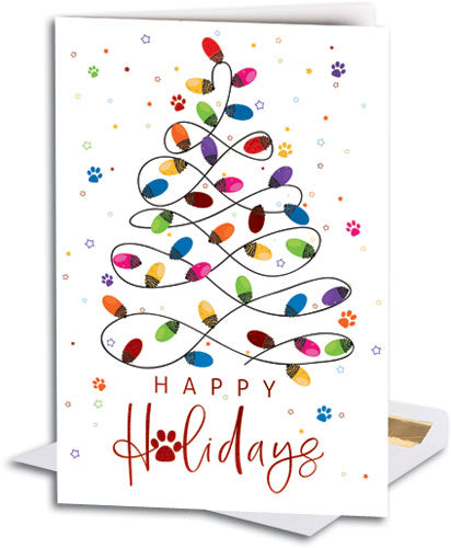 Holiday Lights Folding Card