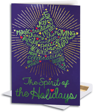 Holiday Spirit Premium Folding Card