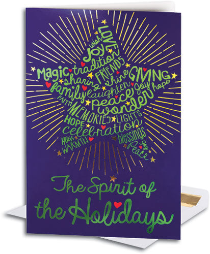 Holiday Spirit Premium Folding Card