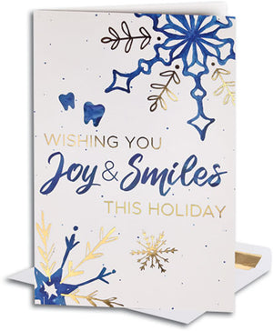 Joy and Snowflakes Deluxe Folding Card