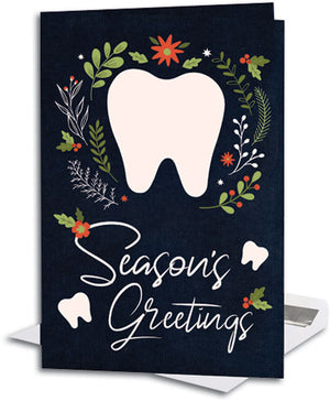 Laurel Tooth Dark Paper Folding Card