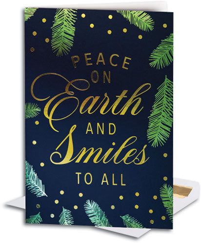 Peace and Smiles Premium Folding Card