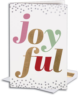 Joyful Confetti Premium Folding Card