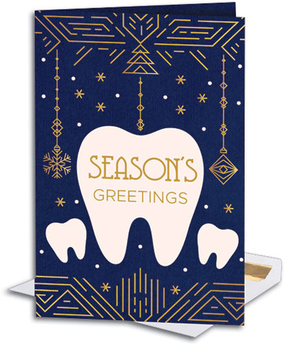 Roaring Holidays Dark Paper Folding Card