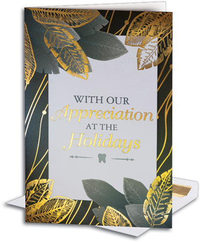 Golden Foliage Deluxe Folding Card