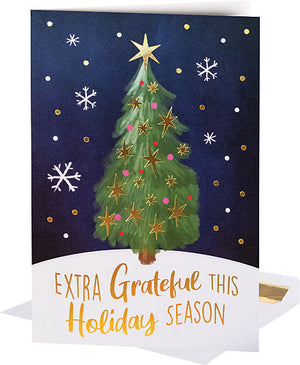 Starlit Tree Deluxe Folding Card