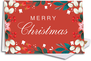 Holiday Berries Large Folding Card Semi-Custom