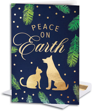 Peace and Pets Premium Folding Card