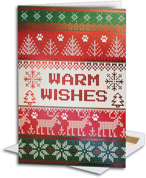 Festive Sweater Premium Folding Card