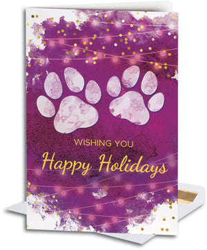 Holiday Paws Large Folding Card Semi-Custom