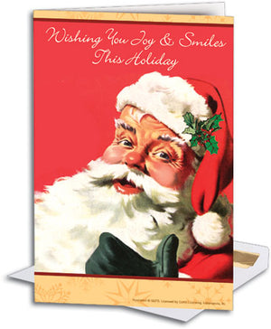 Santa Smiles Deluxe Folding Card