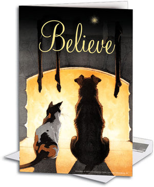 Pets Believe Deluxe Folding Card