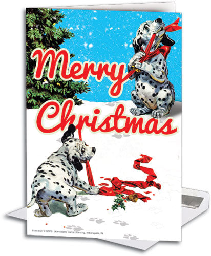 Holiday Pups Deluxe Folding Card