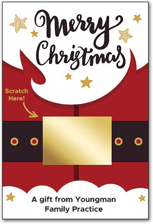 Santa Surprise Folding Card with Scratch Off