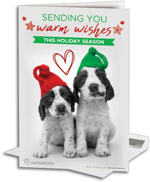 Puppy Hats Deluxe Folding Card