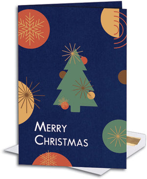 Holiday Simplicity Dark Paper Folding Card