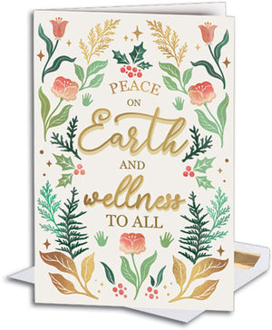 Golden Wellness Traditional Folding Card