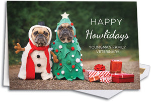 Howliday Portrait Traditional Folding Card