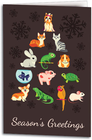 Tree of Pets Semi-custom Large Folding Card