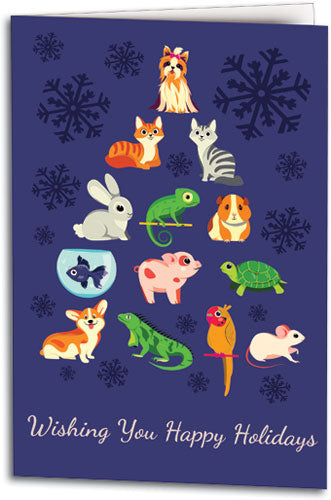 Tree of Pets Semi-custom Large Folding Card