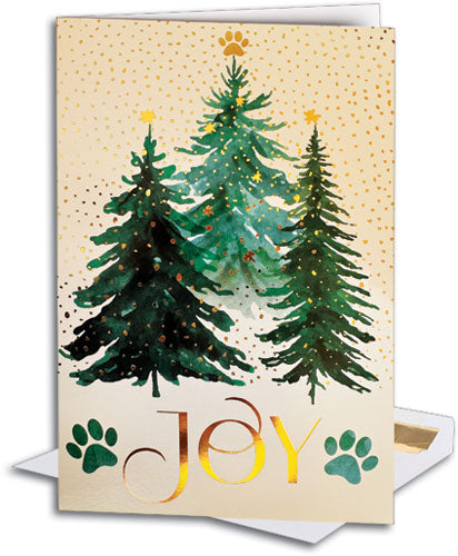 Evergreen Joy Deluxe Folding Card