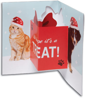 Pawliday Presents Pop Up Card Notesized Folding Card