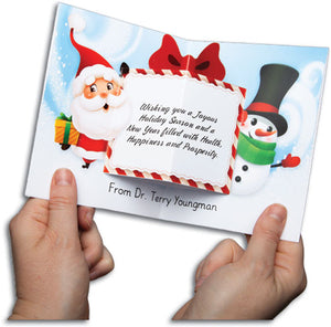 Holiday Friends Popup Card Notesize Folding Card