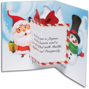 Holiday Friends Popup Card Notesize Folding Card