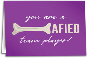 Team Player Intra Office Greeting Note Card