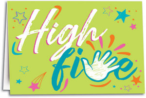 High Five Intra Office Greeting Note Card
