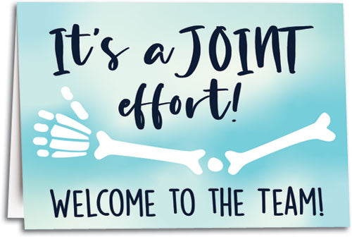 Joint Effort Intra Office Greeting Note Card