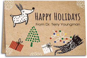 Holiday Fun Environment Paper Folding Notecard