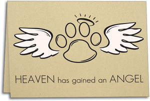 Angel Paw Environment Paper Notesize Sympathy Card