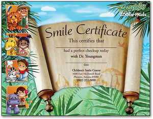Zoofari Kids Achievement Certificates (100 Pack)