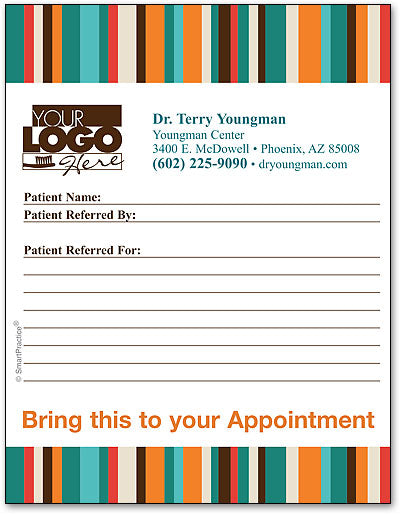Sharp Stripes Referral Pad