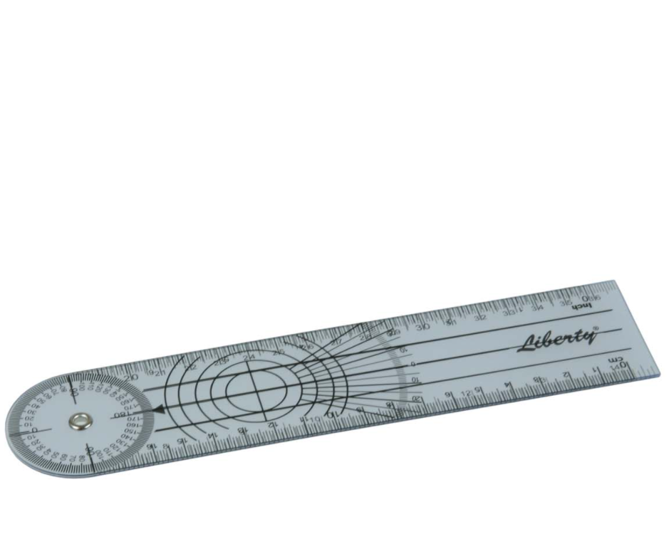 Liberty Plastic Goniometer 180DEG 7.5” 19CM
